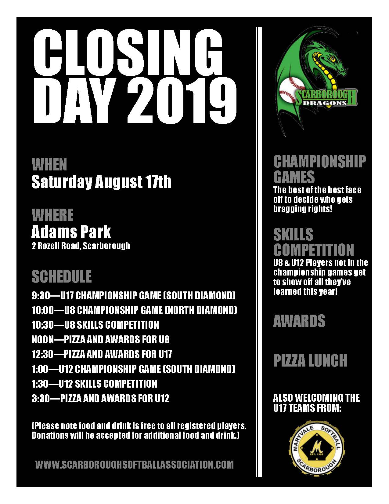 SSA Closing Day Flyer 2019 SSA Closing Day Flyer 2019